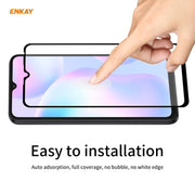 For Redmi 9 / 9A / 9C 10 PCS ENKAY Hat-Prince Full Glue 0.26mm 9H 2.5D Tempered Glass Full Coverage Film