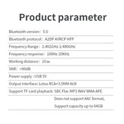 R6 NFC Bluetooth 5.0 Desktop Music Receiver Bluetooth Receiver, Support TF Card