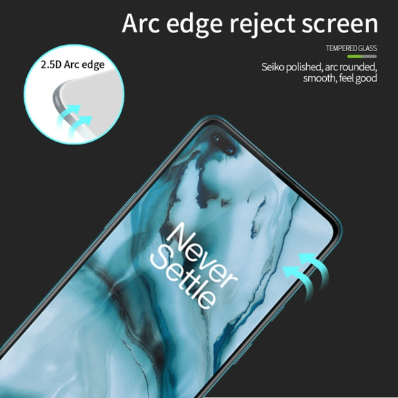For Oneplus Nord PINWUYO 9H 2.5D Full Screen Tempered Glass Film(Black)