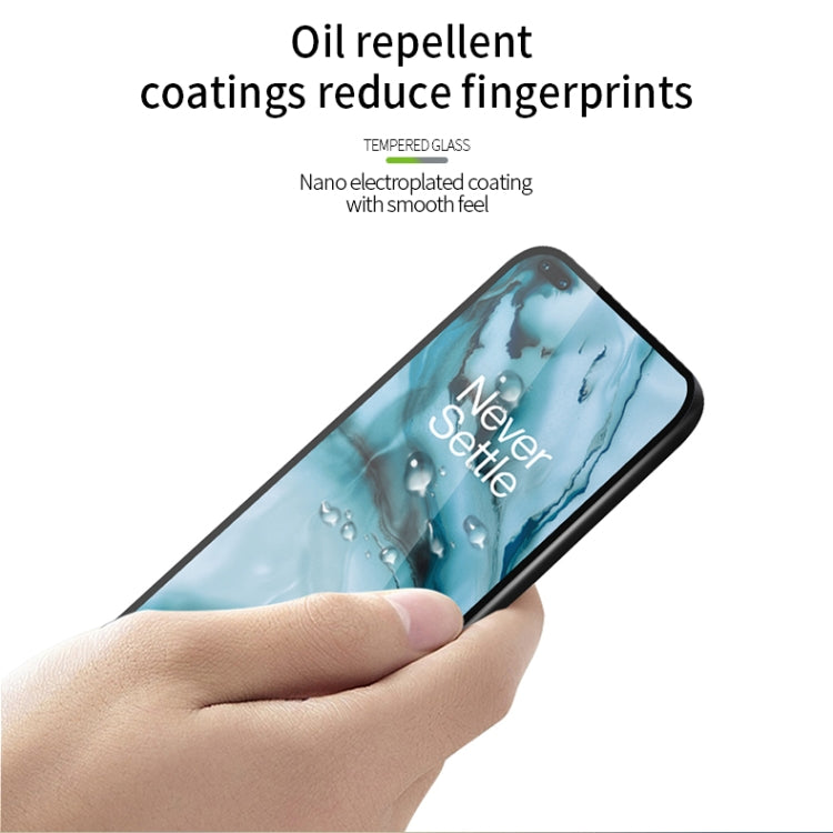 For Oneplus Nord PINWUYO 9H 2.5D Full Screen Tempered Glass Film(Black)
