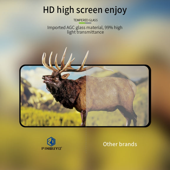 For Oneplus Nord PINWUYO 9H 2.5D Full Screen Tempered Glass Film(Black)