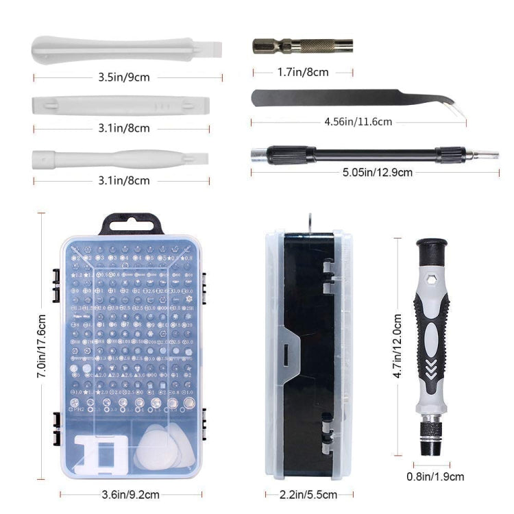 115 in 1 Precision Screw Driver Mobile Phone Computer Disassembly Maintenance Tool Set(Black)