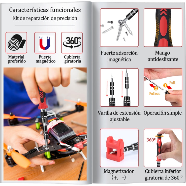 115 in 1 Precision Screw Driver Mobile Phone Computer Disassembly Maintenance Tool Set(Black)