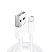 LZ-681 QC3.0 Dual USB Car Charging + Type-C Fast Charging Cable Car Charging Kit(White)