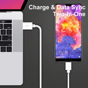 LZ-681 QC3.0 Dual USB Car Charging + Type-C Fast Charging Cable Car Charging Kit(White)