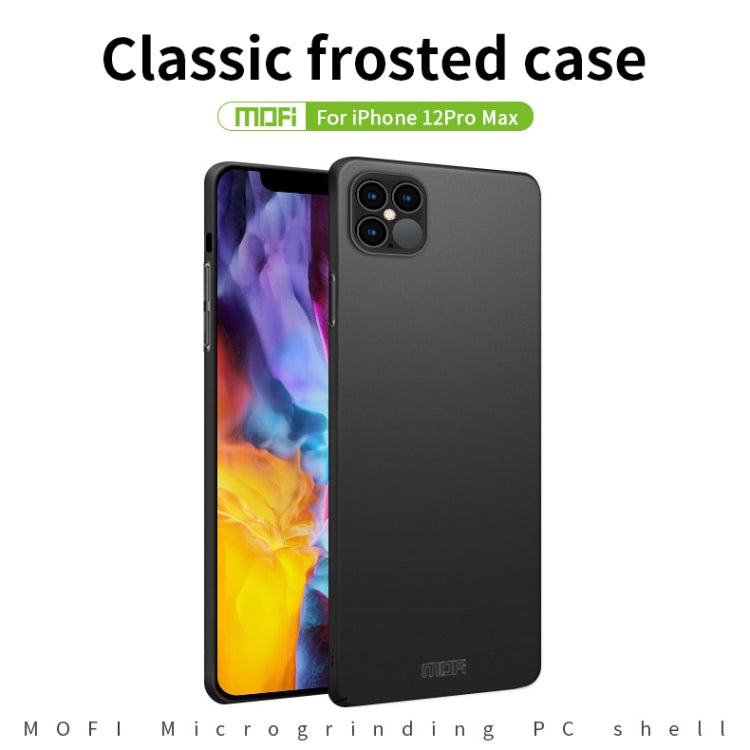 For iPhone 12 Pro Max MOFI Frosted PC Ultra-thin Hard Case(Blue)