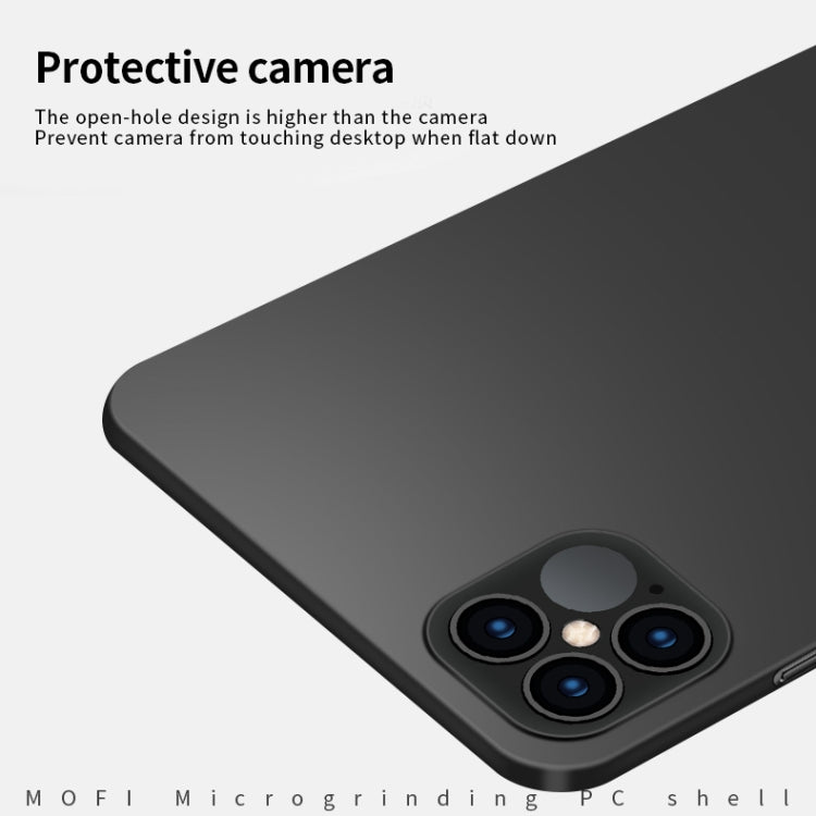 For iPhone 12 Pro Max MOFI Frosted PC Ultra-thin Hard Case(Blue)