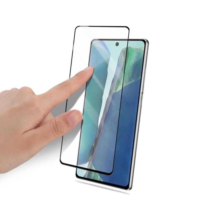 For Samsung Galaxy Note 20 mocolo 0.33mm 9H 2.5D Full Glue Tempered Glass Film, Support Fingerprint Unlock