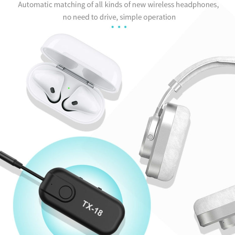 TX18 CSR8670 Bluetooth 5.0 Wireless Audio Receiving And Transmitting Two-in-one AptX AptxLL Support One-Drag-Two