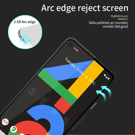 For Google Pixel4a PINWUYO 9H 2.5D Full Screen Tempered Glass Film(Black)