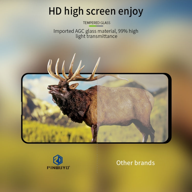 For Google Pixel4a PINWUYO 9H 2.5D Full Screen Tempered Glass Film(Black)