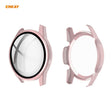For Huawei Watch GT 2 46mm ENKAY Hat-Prince ENK-AC8202 Full Coverage PC Frosted Case + 9H Tempered Glass Protector(Pink)