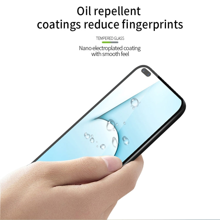 For OPPO Realme X50 PINWUYO 9H 2.5D Full Screen Tempered Glass Film(Black)