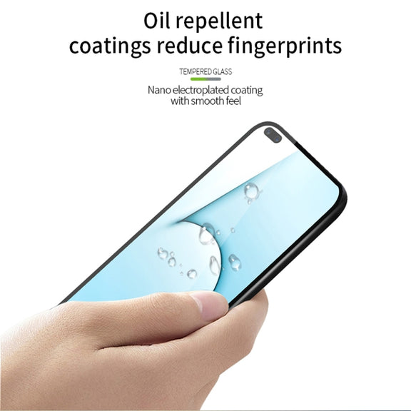 For OPPO Realme X50 PINWUYO 9H 2.5D Full Screen Tempered Glass Film(Black)