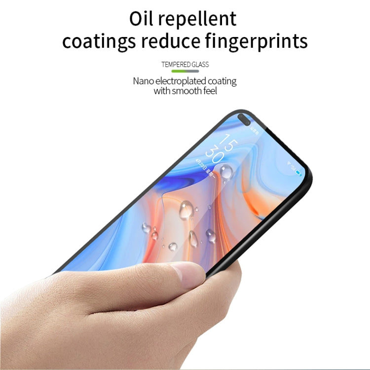 For OPPO Reno4Z PINWUYO 9H 2.5D Full Screen Tempered Glass Film(Black)