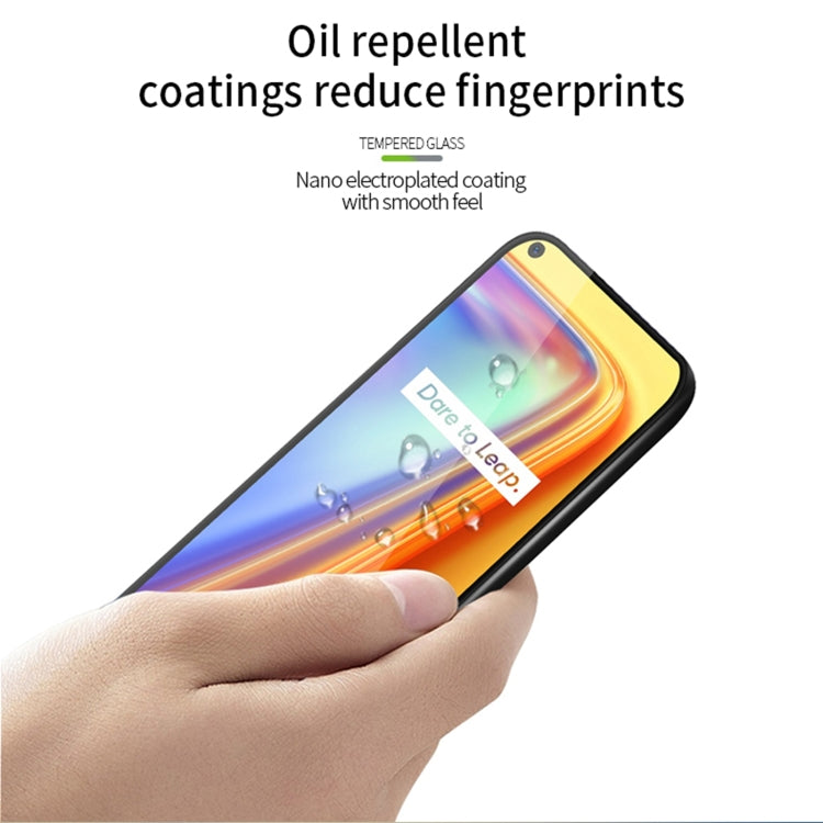 For OPPO Realme 7 PINWUYO 9H 3D Curved Full Screen Explosion-proof Tempered Glass Film(Black)