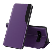 For Samsung Galaxy S10+ Attraction Flip Holder Leather Phone Case(Purple)
