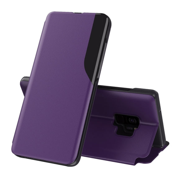 For Samsung Galaxy S9 Plus Attraction Flip Holder Leather Phone Case(Purple)