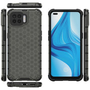 For OPPO A73 Shockproof Honeycomb PC + TPU Case(Grey)
