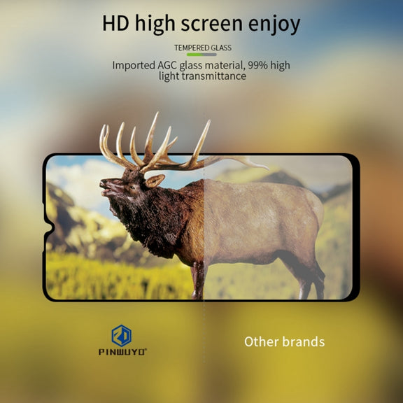 For OPPO A73 2020 PINWUYO 9H 2.5D Full Screen Tempered Glass Film(Black)
