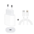 2 in 1 PD 20W Single USB-C / Type-C Port Travel Charger + 3A PD3.0 USB-C / Type-C to 8 Pin Fast Charge Data Cable Set, Cable Length: 2m, EU Plug - free shipping - PMC TechLife - Order now!