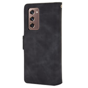 For Samsung Galaxy Z Fold2 5G Wallet Style Skin Feel Calf Pattern Leather Case with Separate Card Slot(Black)
