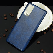 For Samsung Galaxy S20 FE Shockproof Litchi Texture PC + PU Case(Blue)