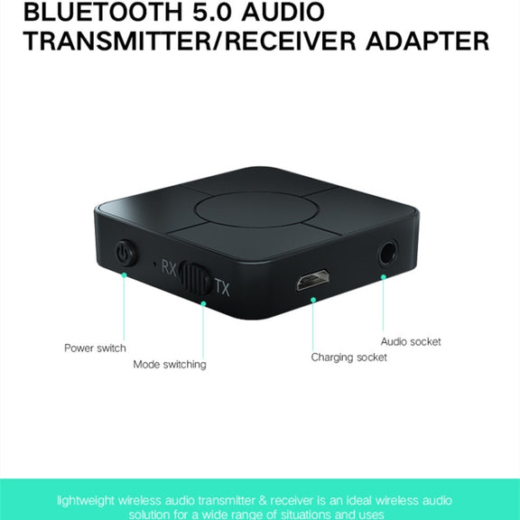 KN326 Bluetooth Audio Receiver Transmitter 5.0 Two-in-one Bluetooth Adapter for Hands-free Calls