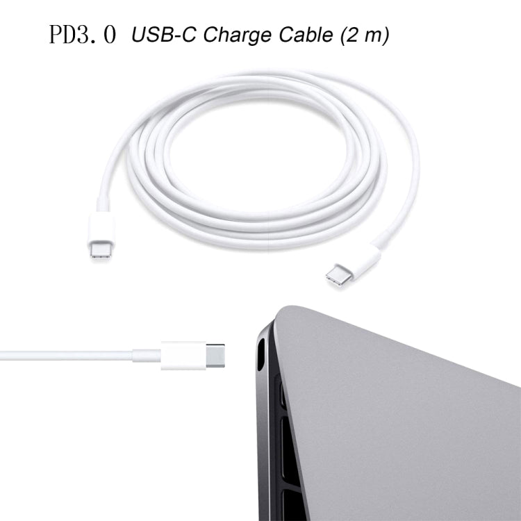2 in 1 PD 30W USB-C / Type-C + 3A PD 3.0 USB-C / Type-C to USB-C / Type-C Fast Charge Data Cable Set, Cable Length: 2m, EU Plug