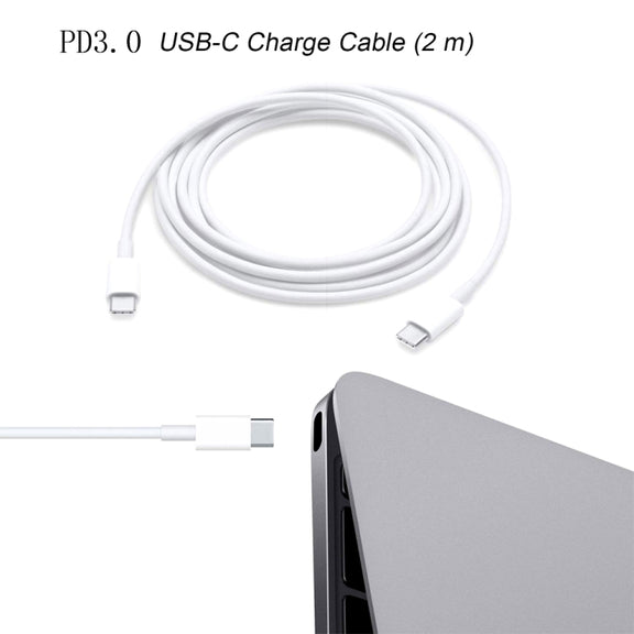 2 in 1 PD 30W USB-C / Type-C + 3A PD 3.0 USB-C / Type-C to USB-C / Type-C Fast Charge Data Cable Set, Cable Length: 2m, EU Plug