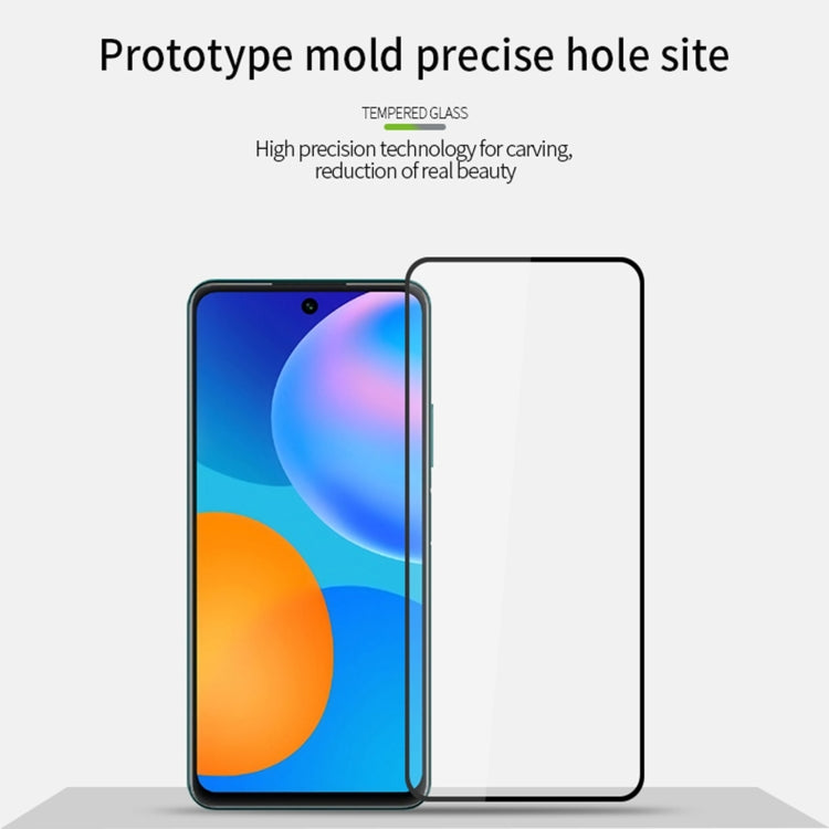 For Huawei P smart 2021 MOFI 9H 2.5D Full Screen Tempered Glass Film(Black)