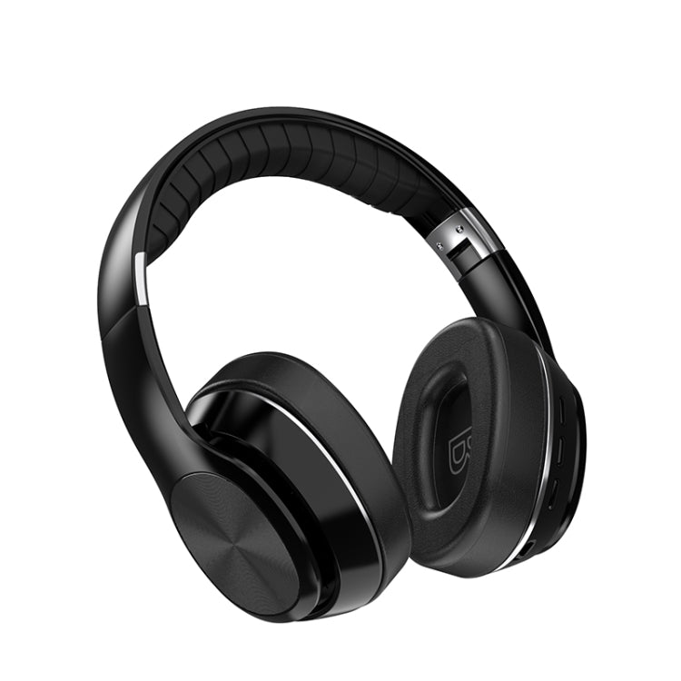 VJ320 Bluetooth 5.0 Head-mounted Foldable Wireless Headphones Support TF Card with Mic(Black)