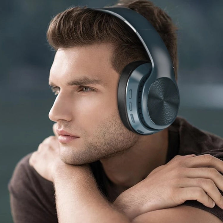 VJ320 Bluetooth 5.0 Head-mounted Foldable Wireless Headphones Support TF Card with Mic(Red)