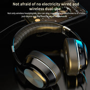 VJ320 Bluetooth 5.0 Head-mounted Foldable Wireless Headphones Support TF Card with Mic(White)