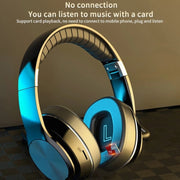 VJ320 Bluetooth 5.0 Head-mounted Foldable Wireless Headphones Support TF Card with Mic(Red)