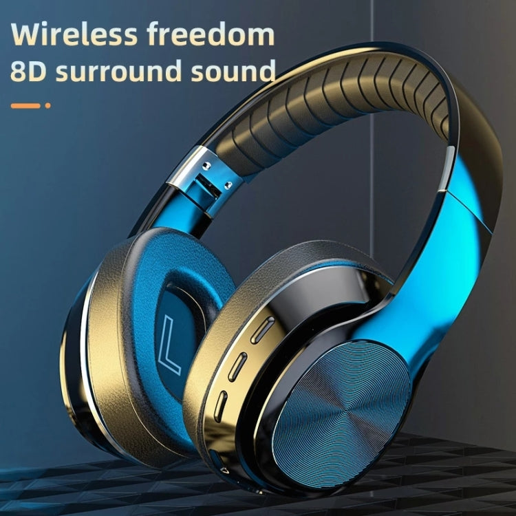 VJ320 Bluetooth 5.0 Head-mounted Foldable Wireless Headphones Support TF Card with Mic(Red)
