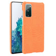 For Samsung Galaxy S20 FE Shockproof Crocodile Texture PC + PU Case(Orange) - Galaxy S20 FE Cases by NILLKIN | Online Shopping South Africa | PMC TechLife