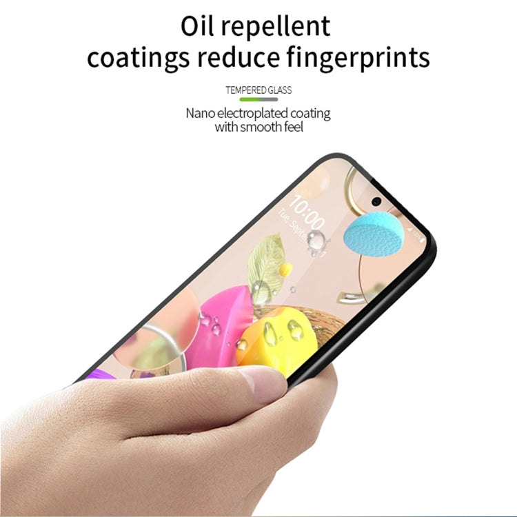 For LG K42 / K52 PINWUYO 9H 2.5D Full Screen Tempered Glass Film(Black)