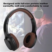 BT1605 Head-mounted Foldable Stereo Bluetooth Wireless Headset Bluetooth 5.0 with Microphone 3.5mm Audio Jack