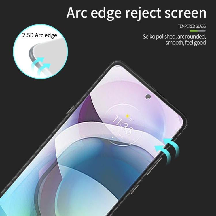 For MOTO G 5G PINWUYO 9H 2.5D Full Screen Tempered Glass Film(Black)