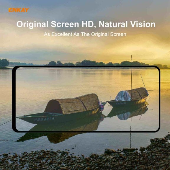 For Nokia 3.4 2 PCS ENKAY Hat-Prince Full Glue 0.26mm 9H 2.5D Tempered Glass Full Coverage Film