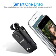 Fineblue F920 CSR4.1 Retractable Cable Caller Vibration Reminder Anti-theft Bluetooth Headset