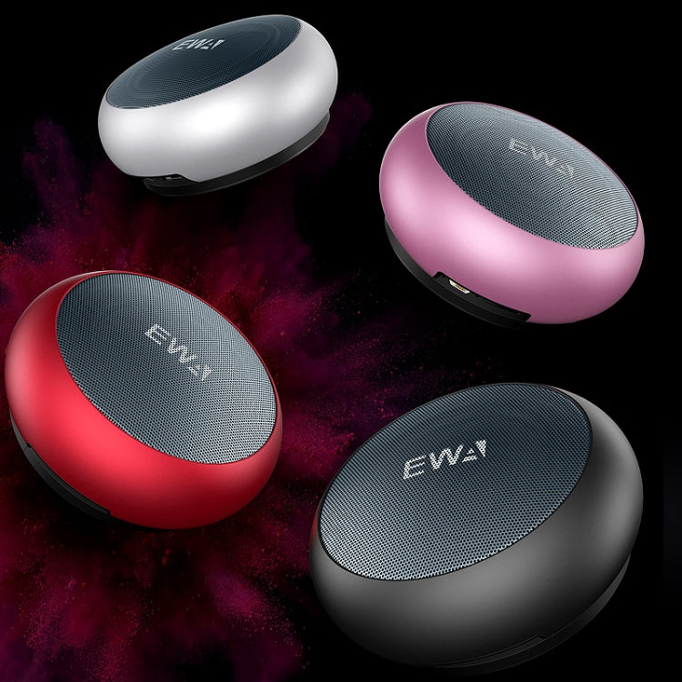 EWA A110 IPX5 Water-resistant Portable Mini Metal Wireless Bluetooth Speaker Supports 3.5mm Audio & 32GB TF Card & Calls(Silver)