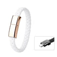 XJ-28 3A USB to 8 Pin Creative Bracelet Data Cable, Cable Length: 22.5cm(White) - Multifunction Cable by PMC TechLife | Online Shopping South Africa | PMC TechLife