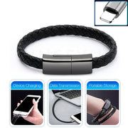XJ-28 3A USB to 8 Pin Creative Bracelet Data Cable, Cable Length: 22.5cm(White)