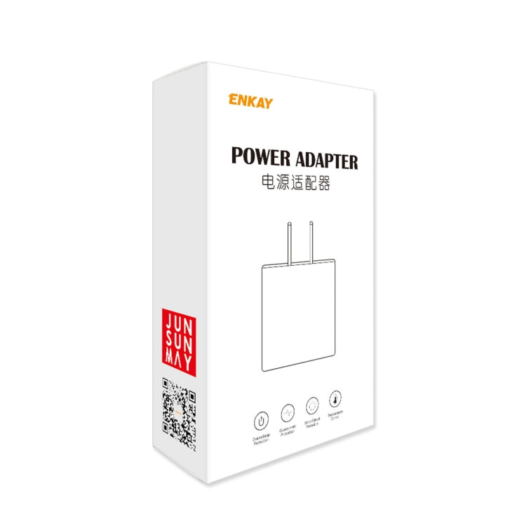 ENKAY Hat-Prince U036 18W 3A QC3.0 Fast Charging Power Adapter US Plug Portable Travel Charger With 3A 1m Micro USB Cable