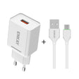 ENKAY Hat-Prince T033 18W 3A QC3.0 Fast Charging Power Adapter EU Plug Portable Travel Charger With 3A 1m Micro USB Cable - free shipping - PMC TechLife - Order now!