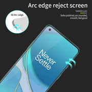 For OnePlus 8T PINWUYO 9H 3D Curved Full Screen Explosion-proof Tempered Glass Film(Black)