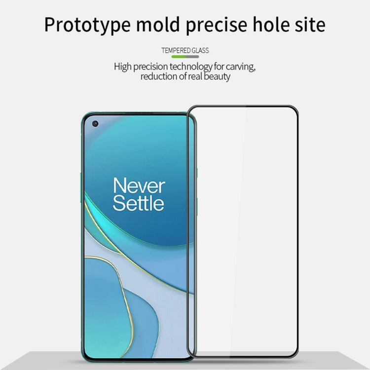 For OnePlus 8T PINWUYO 9H 3D Curved Full Screen Explosion-proof Tempered Glass Film(Black)