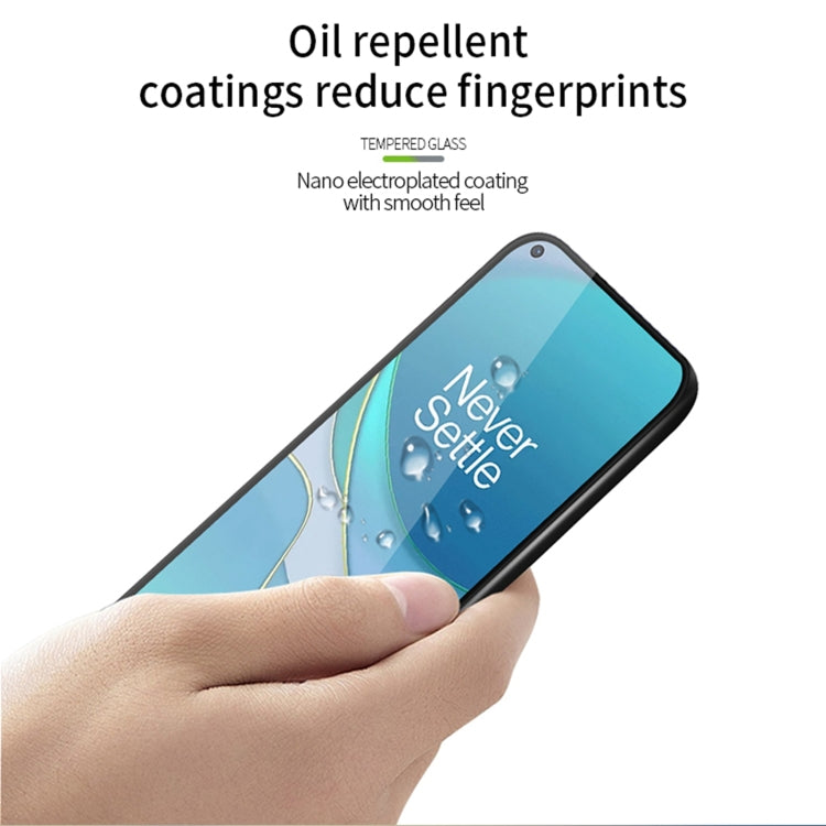 For OnePlus 8T PINWUYO 9H 3D Curved Full Screen Explosion-proof Tempered Glass Film(Black)